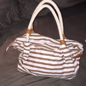 Striped everyday bag